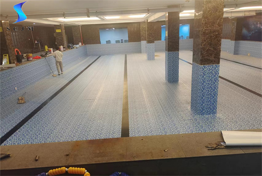 金華泳池膠膜施工效果圖